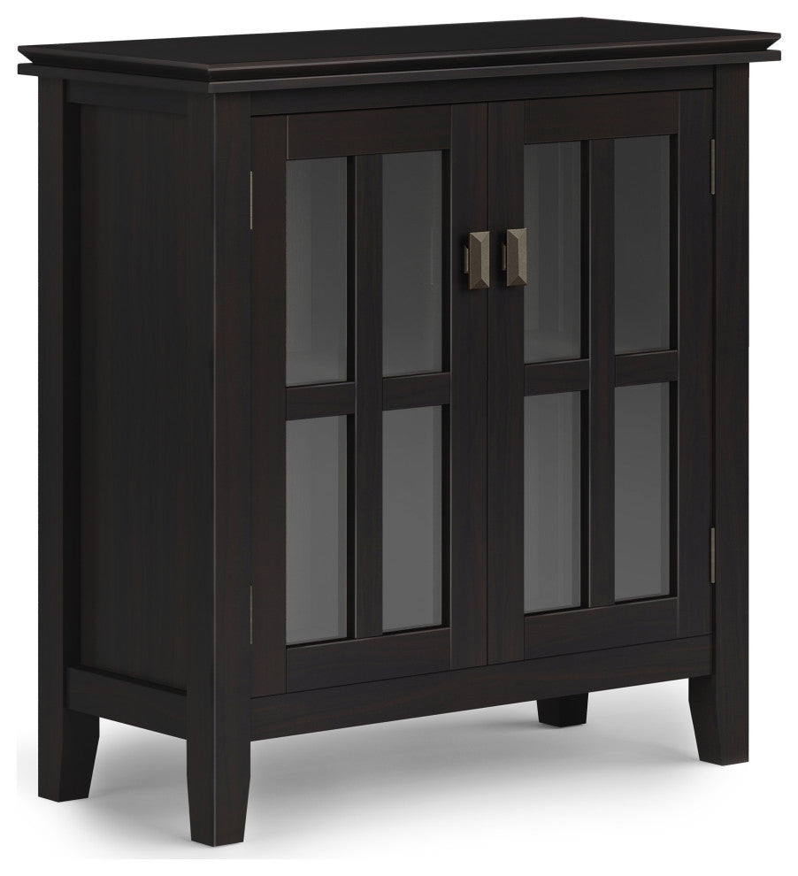 Artisan SOLID WOOD Low Storage Cabinet in Hickory Brown