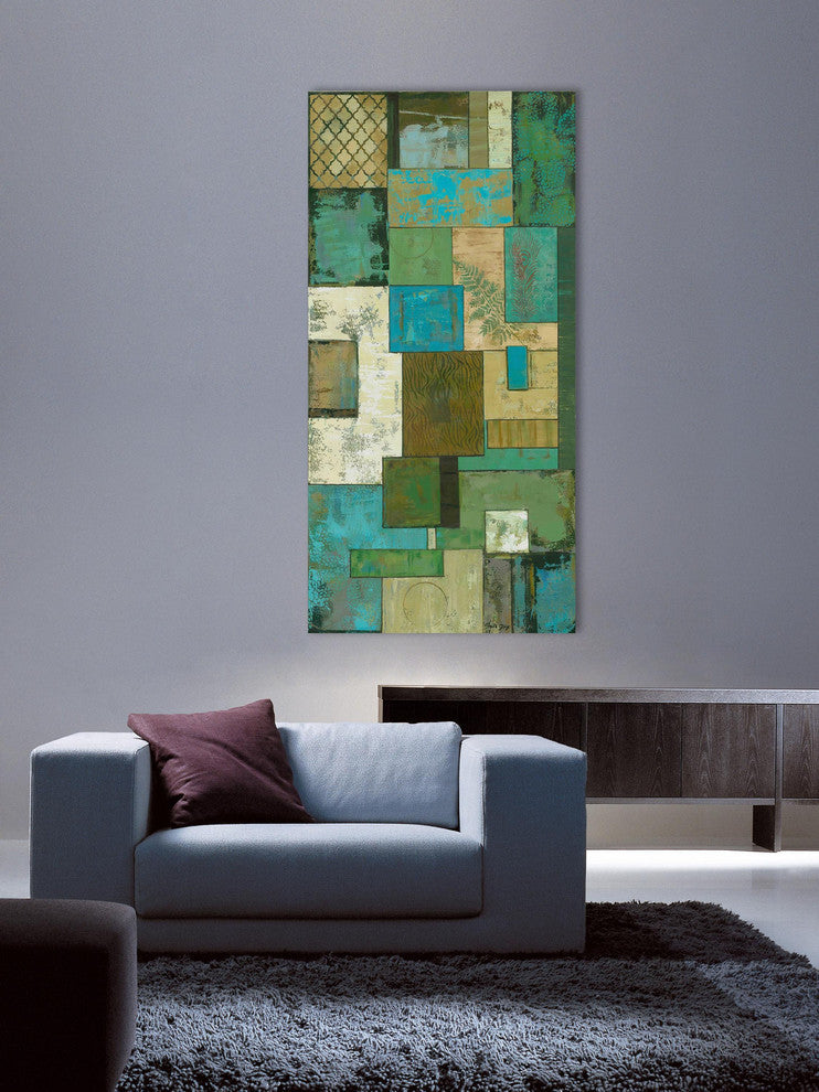 "Fossil Infusion II" Painting Print on Wrapped Canvas by Julie Joy
