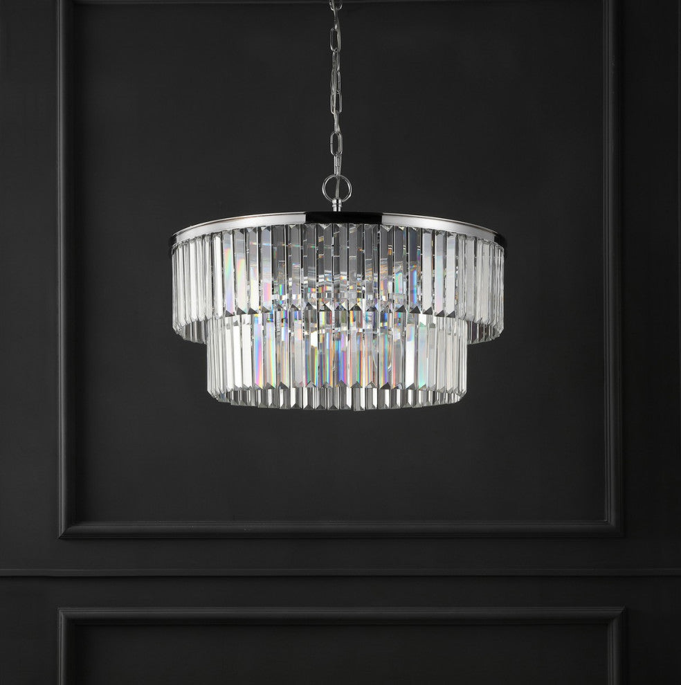 Safavieh Couture Karissa 2 Tier Chandelier Chrome