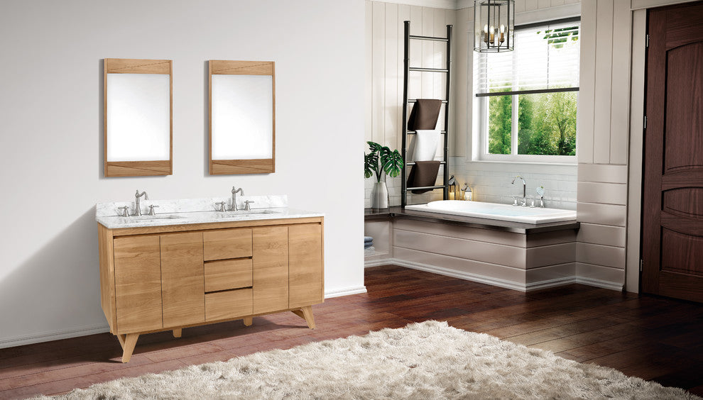 Avanity Coventry 60" Vanity Only, Natural Teak Finish