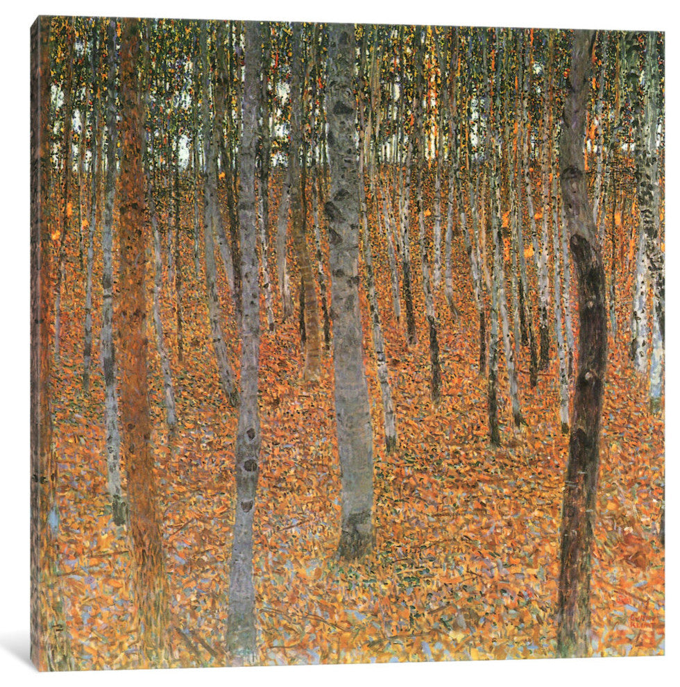 "Forest of Beech Trees" by Gustav Klimt, 37x37x1.5"