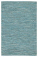 India Contemporary Area Rug, Blue, 2'x3' Rectangle