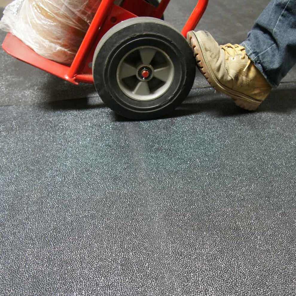 Rubber-Cal Tuff-n-Lastic Rubber Runner Mat, 1/8" Thick, 4'x7'