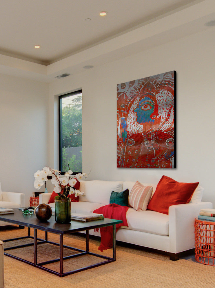 "Watching You" UV Ink Print on Brushed  Aluminum, 40"x60"