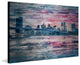 "Bridge at Dusk" Print on Brushed Aluminum, 36"x24"