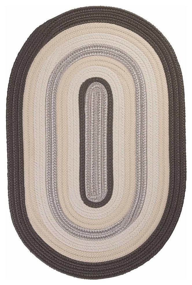 Colonial Mills Brooklyn BN49 Slate Indoor/Outdoor Area Rug, Round 10'x10'