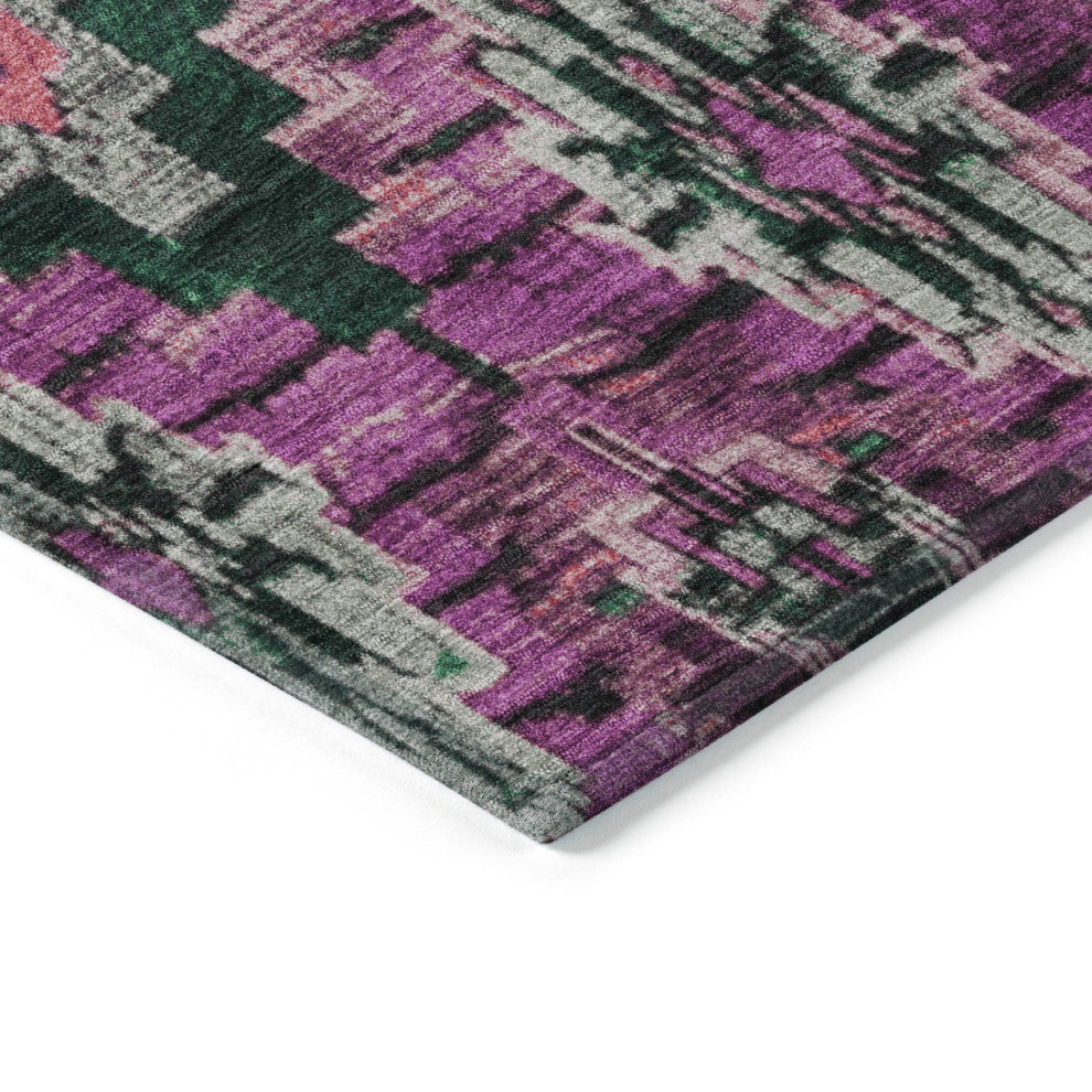 Machine Washable Indoor/Outdoor Chantille ACN1891 Blush 8' x 10' Rug