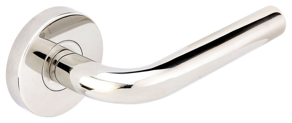 Cologne Lever, Tubular Privacy, Polished Stainless Steel, 2-3/8" Backset