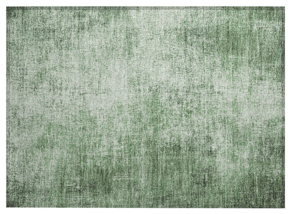Machine Washable Indoor/Outdoor Chantille ACN1903 Green 1'8" x 2'6" Rug