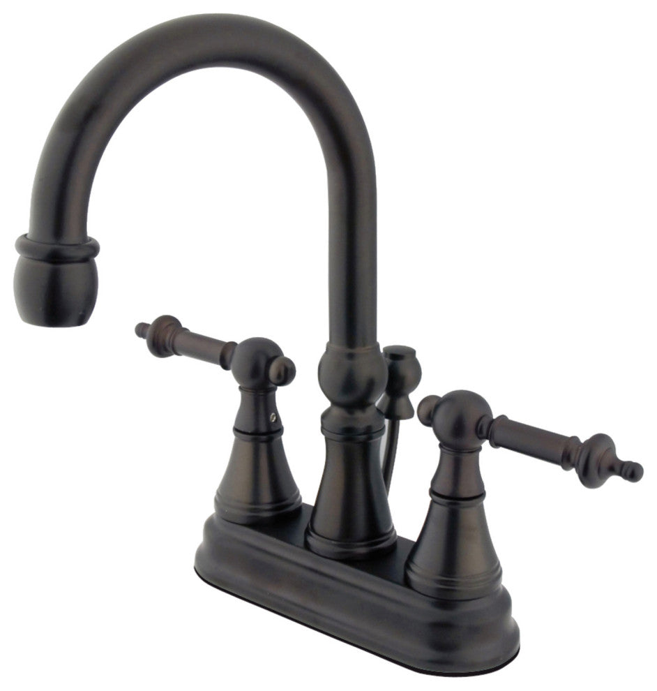 Kingston Brass 4" Templeton Centerset Bathroom Faucet, Oil Rubbed Bronze