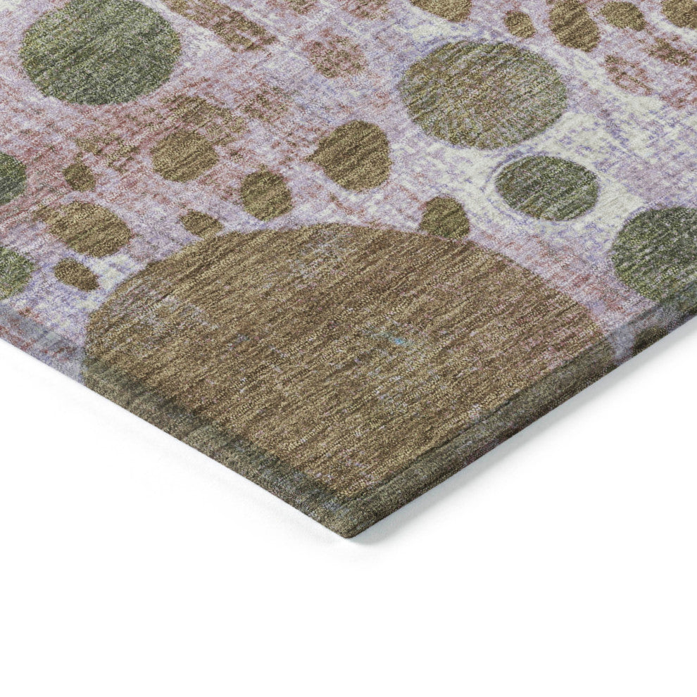 Machine Washable Indoor/Outdoor Chantille ACN1895 Khaki 3' x 5' Rug