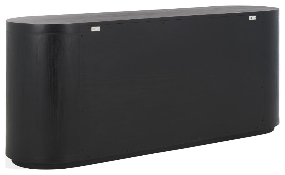 Safavieh Couture Lauryn Wood Oval Dresser, Black