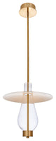 Hugo LED Pendant, Winter Brass