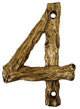 Log House Number 4, Antique Brass