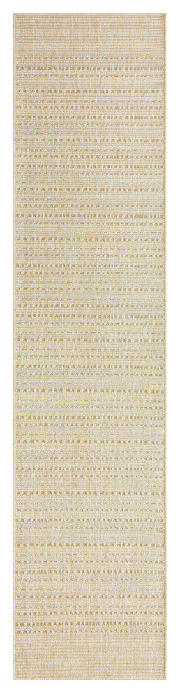 Nourison Tulum 2'2" x 8' Cream Outdoor Rug