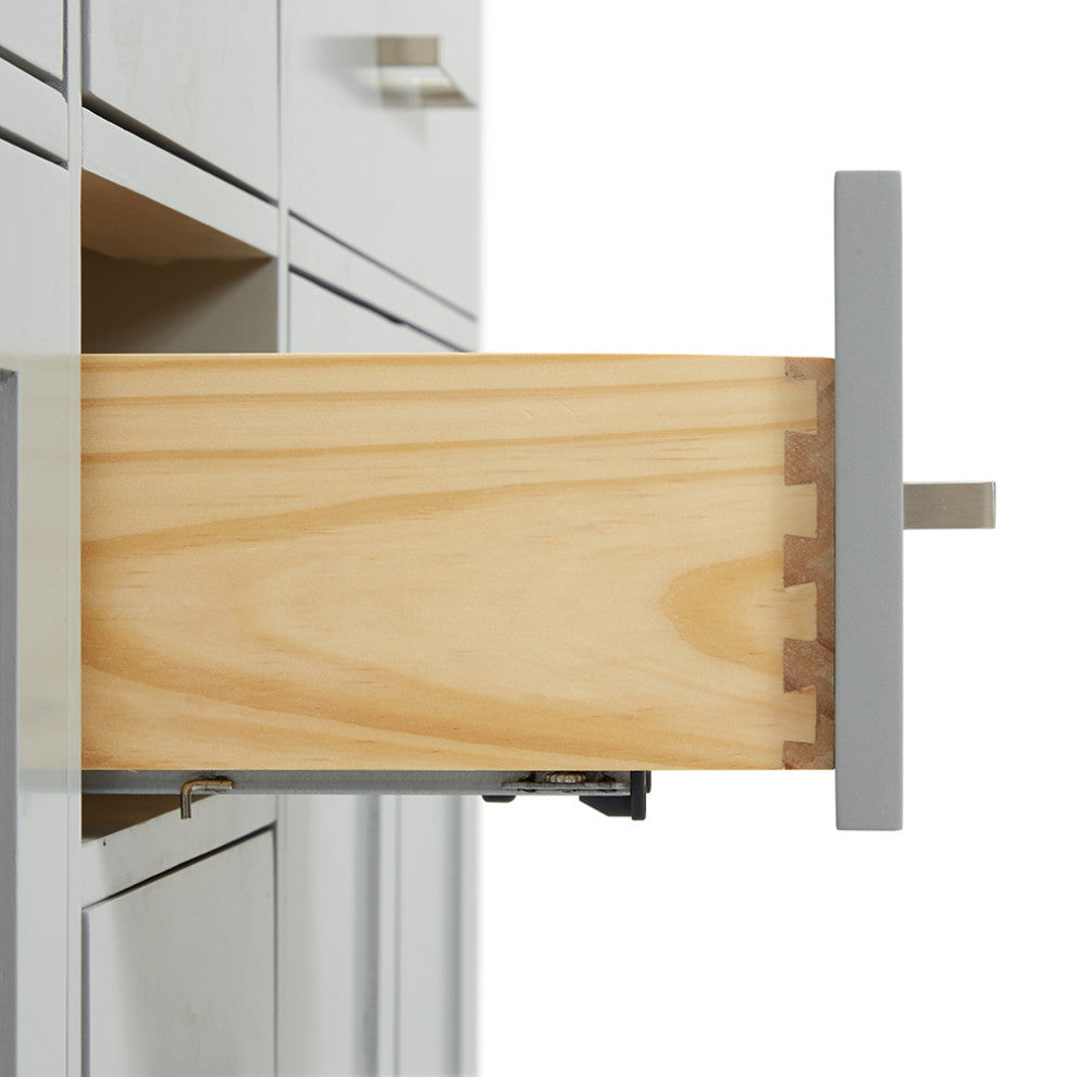 Ariel Bristol 60" Sinks Bath Vanity Base, Gray