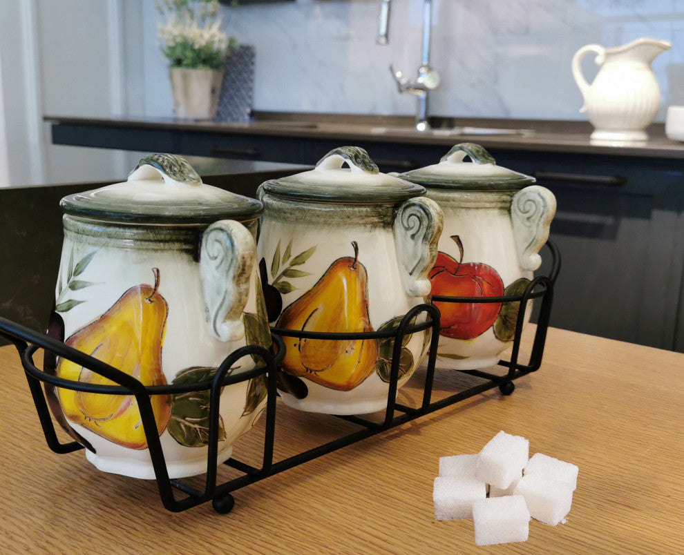 Regina Set of 3 Jar Set in Stand By Lorren Home Trends