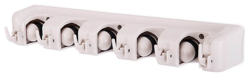 Costway Mop Holder Hanger 5 Position Home Storage Broom Organizer Wall Mounted