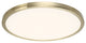 Geos 22" LED Round Low-Profile Flush Mount 3000K, Brass