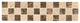 Emperador Cornerless Border Polished, 3"x12", Set of 10