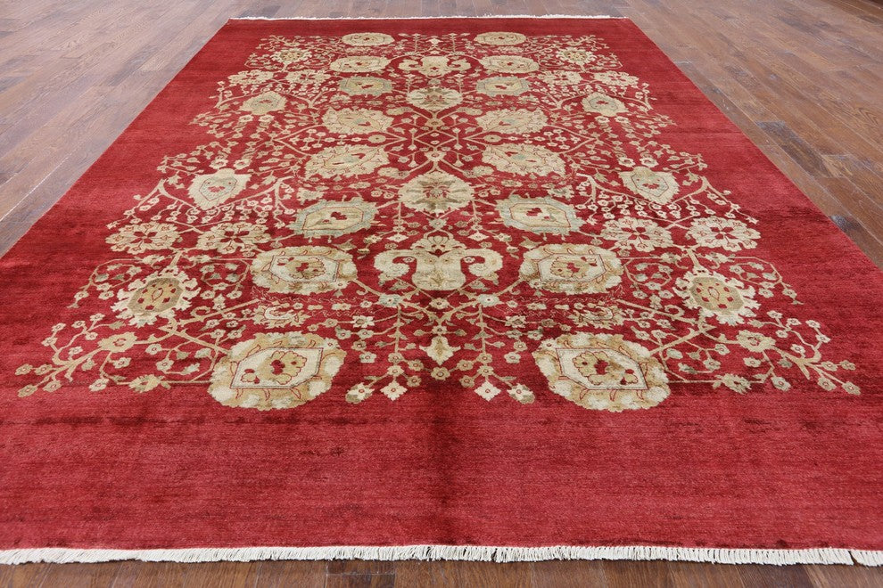 9'x12' Peshawar Ziegler Oriental Hand Knotted Rug, P2500