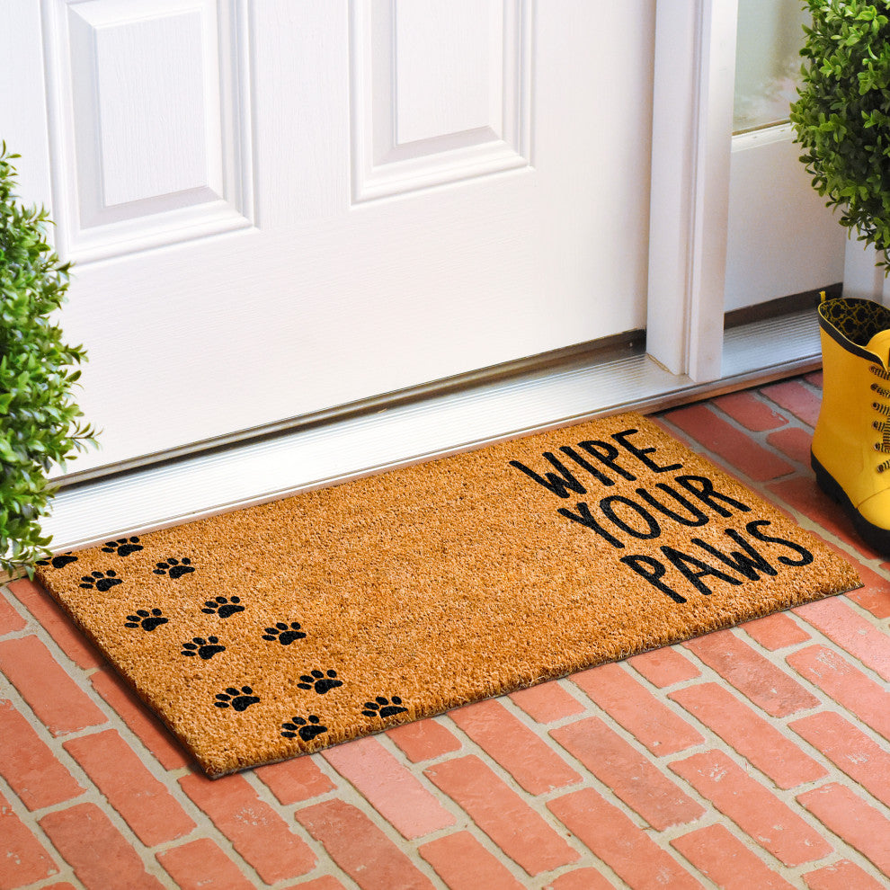 Calloway Mills Vertical Wipe your paws Doormat, 24x48