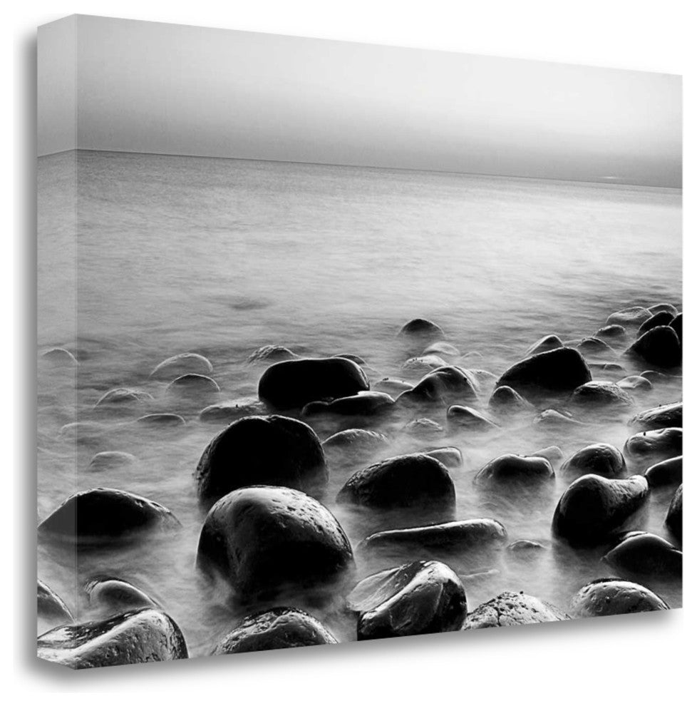 "Rocks In Mist 3" By Photoinc Studio, Giclee Print on Gallery Wrap Canvas