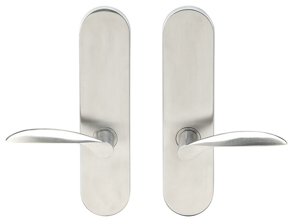 Stratus Lever, Full Dummy Tubular Pair, Left Hand, Satin Stainless Steel