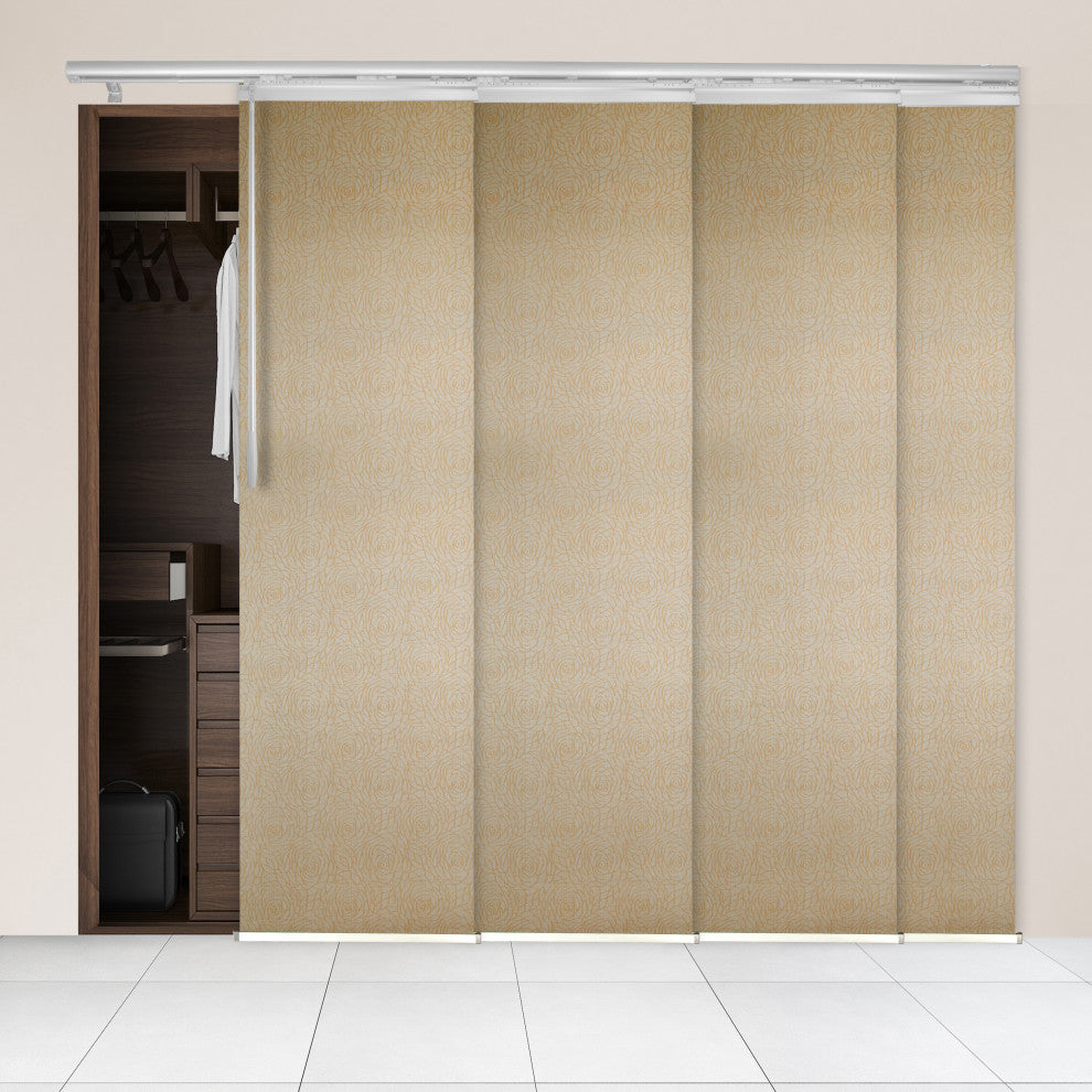 Raisa 4-Panel Track Extendable Vertical Blinds 48-88"W
