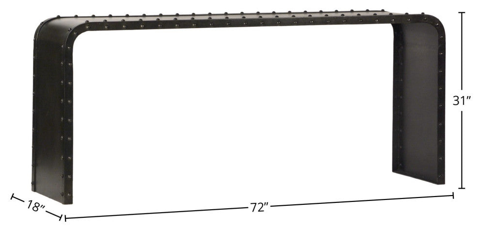 Hillcrest Console Table, Black