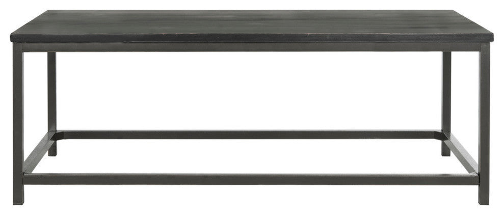 Safavieh Alec Coffee Table, Distressed Black