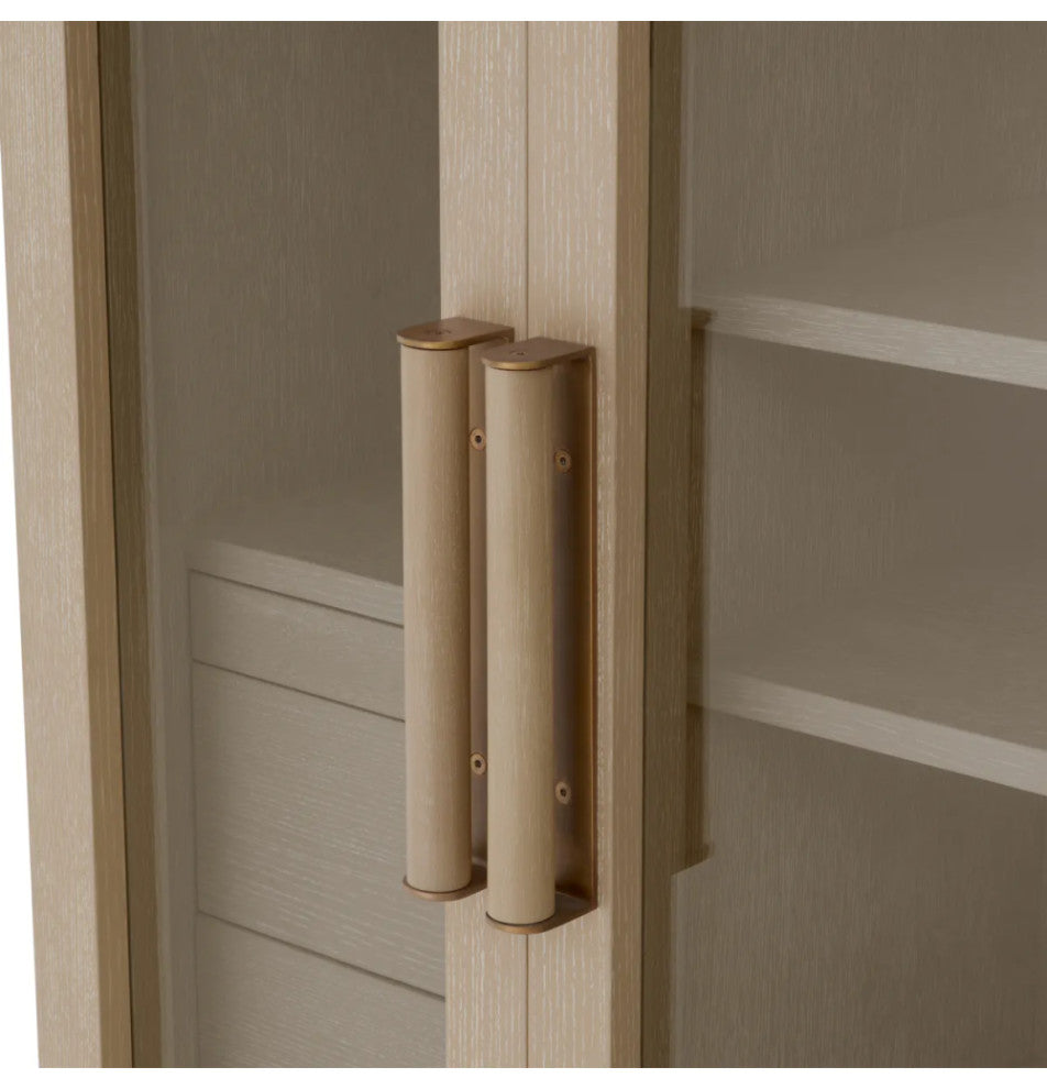 Washed Oak Bar Cabinet, Eichholtz Connaught