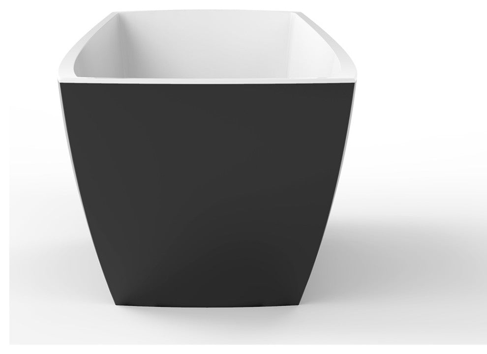 Yori 59" Bathtub, Black