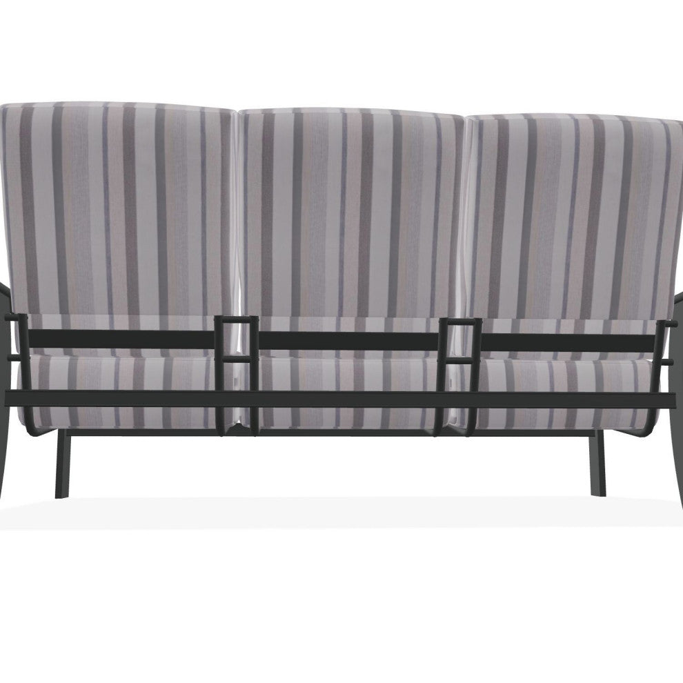 St. Catherine Deep Seat 3-Seat Outdoor Sofa, Sensory Dove/Graphite