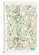 "Turquoise Olive Branches Artprint" by Cat Coquillette, 40x26x1.5