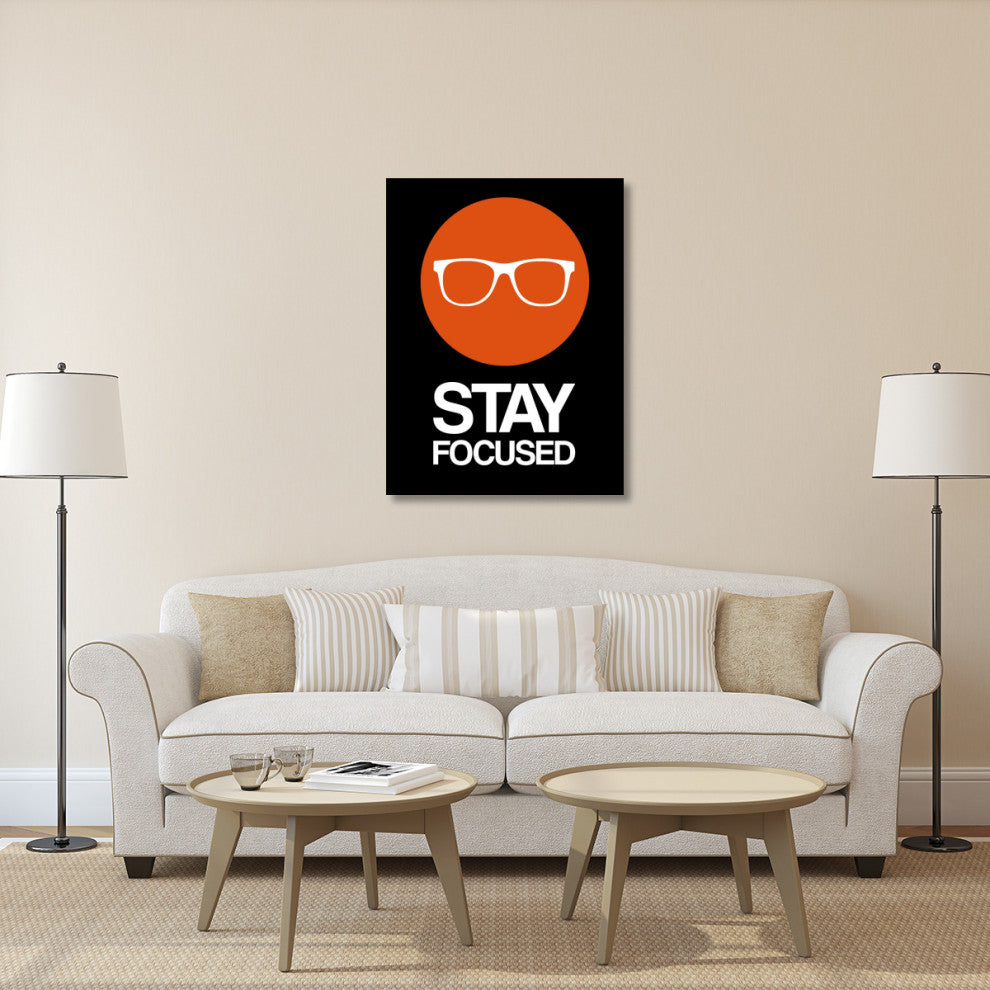 "Stay Focused Circle Poster 2" Fine Art Print