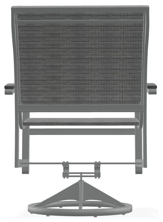 Bazza Sling Outdoor Swivel Rocker, Destiny Steel/Graphite