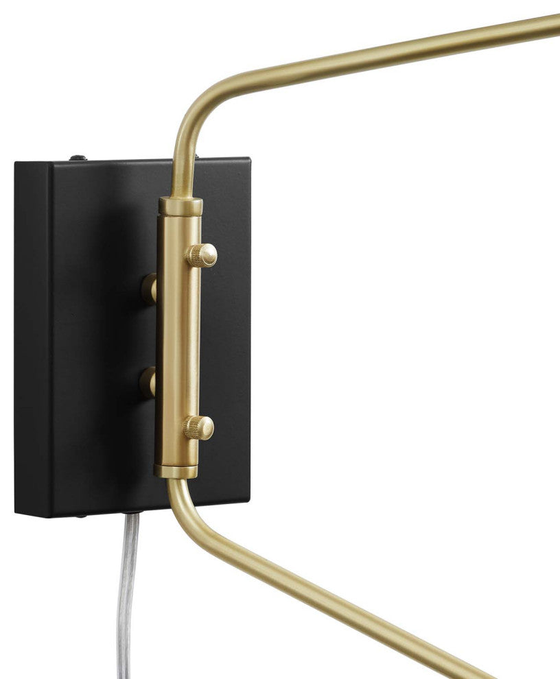 Journey 2-Light Swing Arm Wall Sconce Black