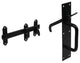 Heavy Suffolk Latches, Black, 8.06"