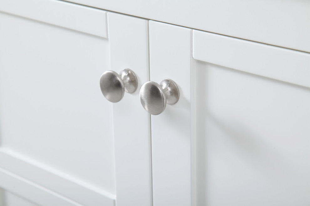 White 72" Double Sink Bathroom Vanity