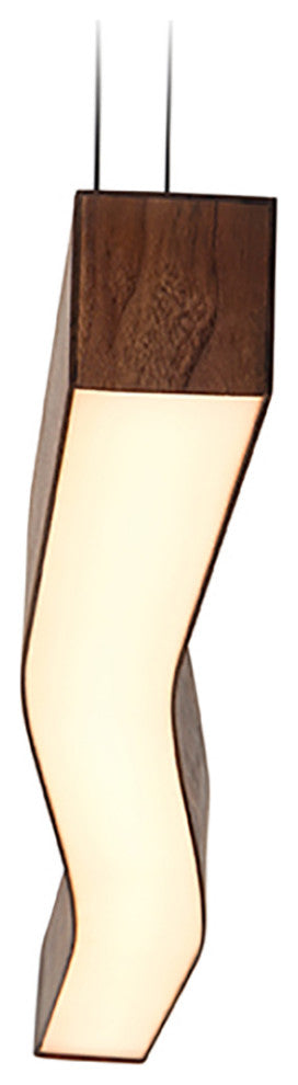 Camur LED Linear Pendant, Walnut