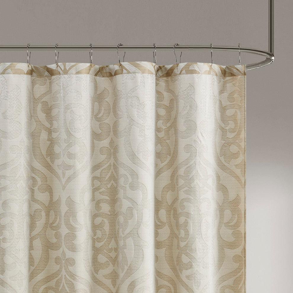 Madison Park Odette Jacquard Shower Curtain