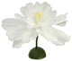 22" White Green and Yellow Decorative Spring Floral Artificial Craft Stem
