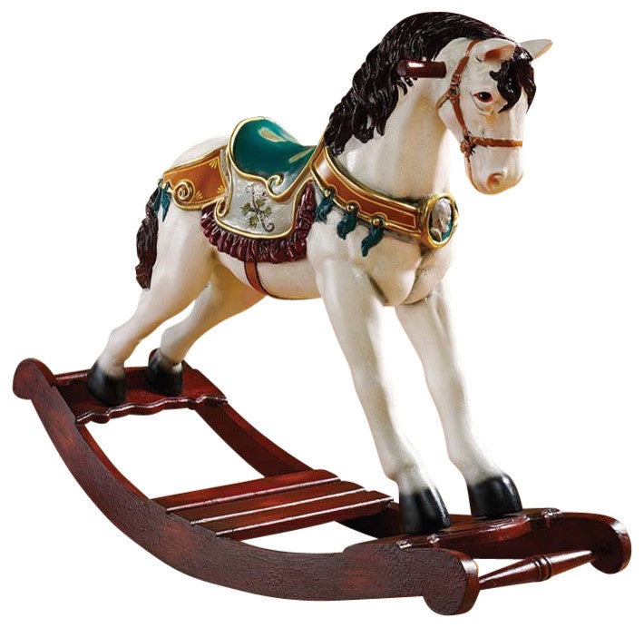 Victorian Carousel Rocking Horse Statue