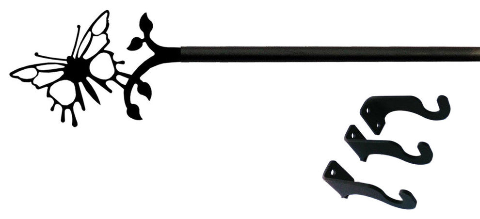 Butterfly Curtain Rod, Extra Large