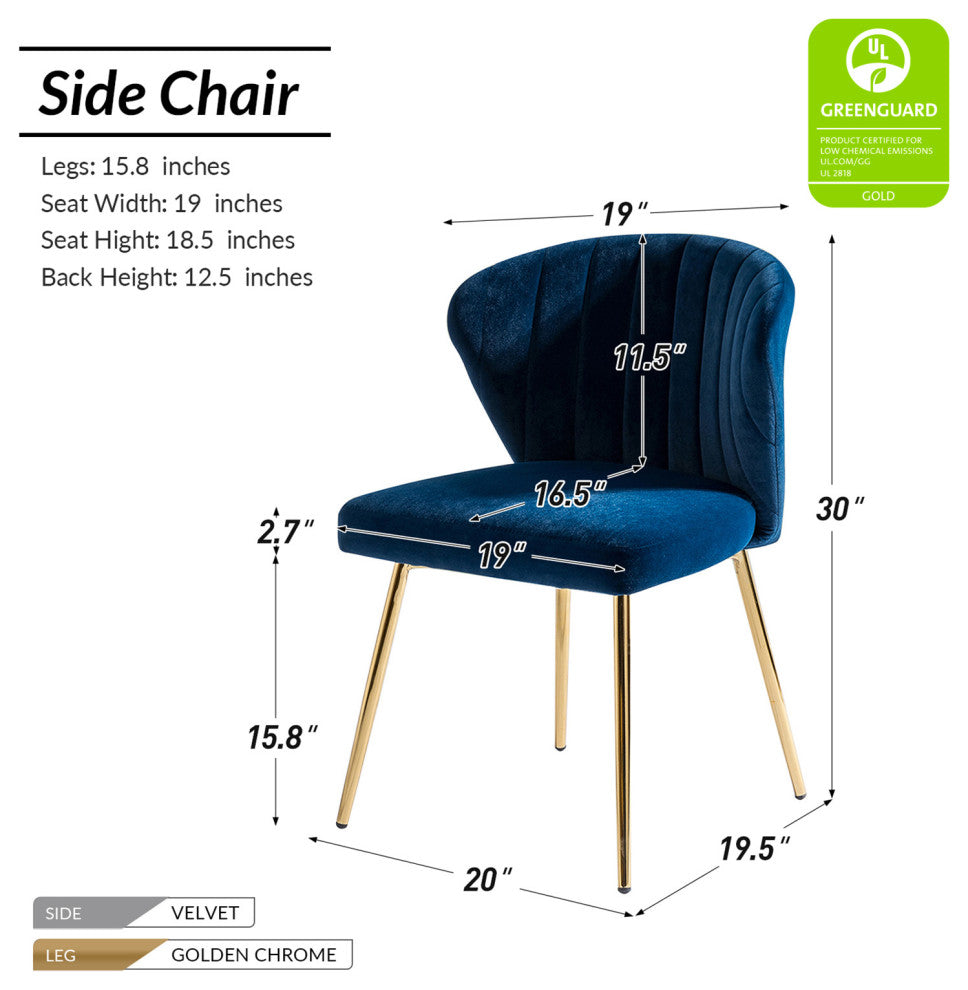 Milia Dining Chair, Navy