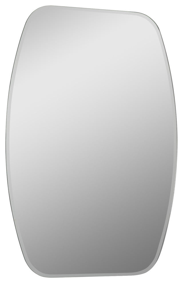 Sydney Mini 22"Wx28"H Oval Polished Frameless Bathroom Vanity Mirror