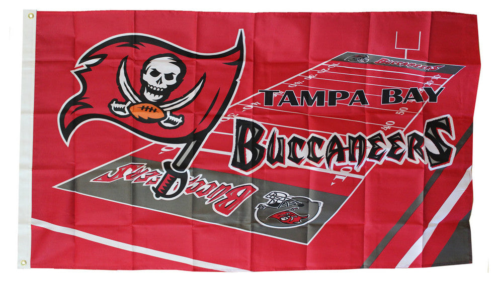 Tampa Bay Buccaneers - 3' x 5' NFL Polyester Flag (Field Design)