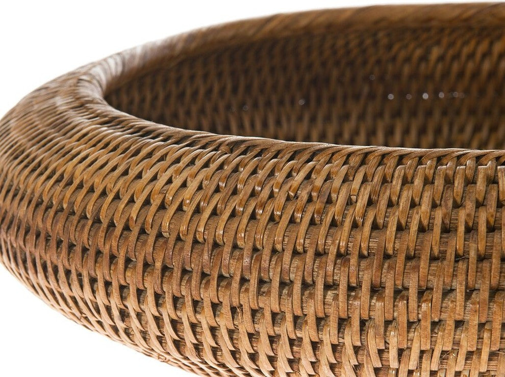 La Jolla Rattan Fruit Bowl, Honey-Brown