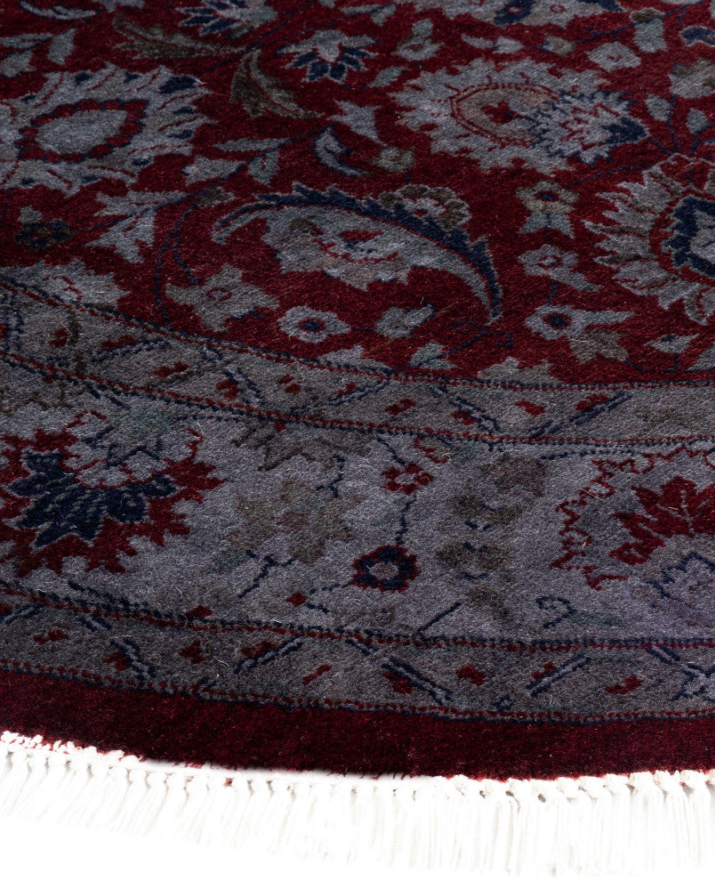Overdyed One-of-a-Kind Hand-Knotted Area Rug Red, 5' 1" x 5' 3"
